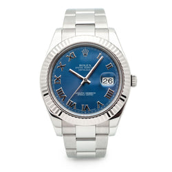 Rolex Oyster Perpetual Datejust II Blue Dial 41mm Watch