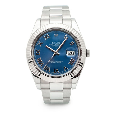Rolex Oyster Perpetual Datejust II Blue Dial 41mm Watch