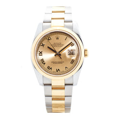 Rolex Oyster Perpetual Datejust Two-Tone Champagne Watch