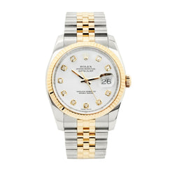 Rolex Oyster Perpetual Datejust 2-Tone Diamond Dial Watch