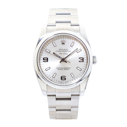 Rolex Air-King Stainless Steel Silver Arabic Dial Watch