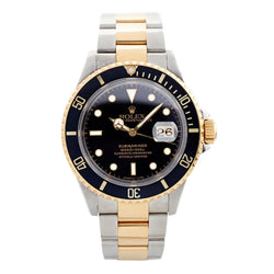 Rolex Oyster Perpetual Submariner Two-Tone '07 Black Watch