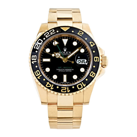 Rolex Oyster Perpetual GMT Master II Yellow Gold Watch