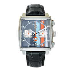 TAG Heuer Monaco 'Gulf' Chronograph Stainless Steel Watch