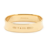 Tiffany & Co. "1837" Collection Wide Gold Bangle.82.6 grams