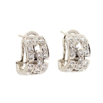 Tiffany & Co. "Deco" Platinum Diamond Earrings
