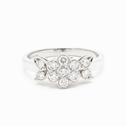 Tiffany & Co. Blossom Brilliant Cut Diamond Platinum Ring