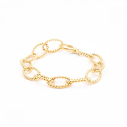 Tiffany & Co. Yellow Gold Oval Twist Link Bracelet