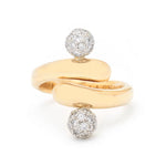 Tiffany & Co. Diamond, Platinum & Yellow Gold Ball Ring