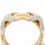 Tiffany & Co. Schlumberger Rope 4 Row Diamond Ring