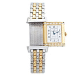 Jaeger LeCoultre Reverso Two Tone Gold, Steel, Diamond Watch