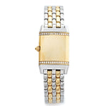 Jaeger LeCoultre Reverso Two Tone Gold, Steel, Diamond Watch