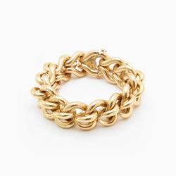 Van Cleef & Arpels 18 Karat Yellow Gold Link Bracelet. 112 grams