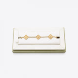 Van Cleef & Arpels Alhambra 5 Motif Yellow Gold Bracelet
