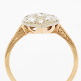 Victorian 1.35 Total Carat Old-Mine Cut Diamond Gold Ring