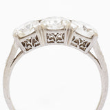 Vintage 1.54 Total Carat European Cut Diamond Ring