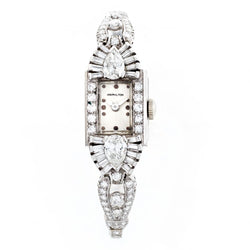 Hamilton Vintage Diamond, Platinum & White Gold Watch