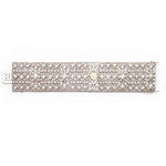 Art-Deco European Cut Diamond-Enveloped Platinum Bracelet