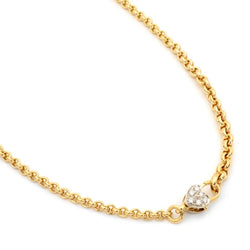 Pomellato Yellow Gold And Diamond Heart Necklace