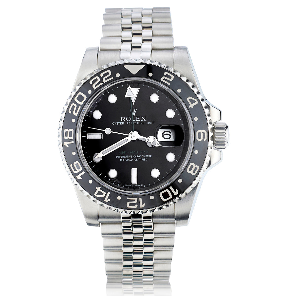 Rolex Oyster Perpetual GMT Master II 116710 40mm Watch.