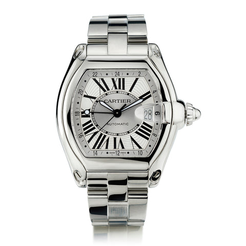 Cartier Roadster GMT XL in Stainless Steel. Ref: 2722