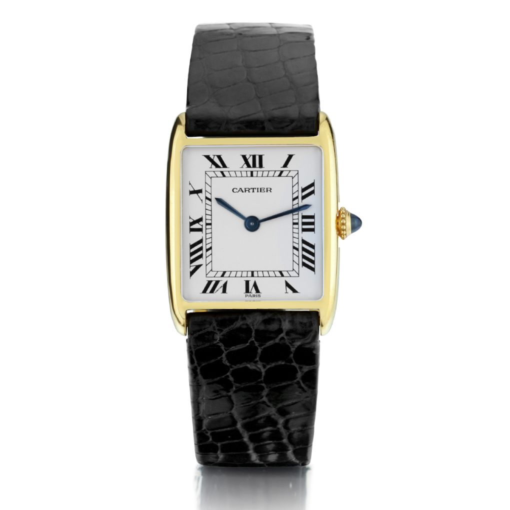 Cartier Tank Arrondie Mechanique in 18kt Yellow Gold | Van Rijk Estate ...
