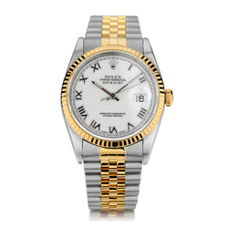 Rolex Datejust 36mm in Steel and 18kt Yellow Gold.