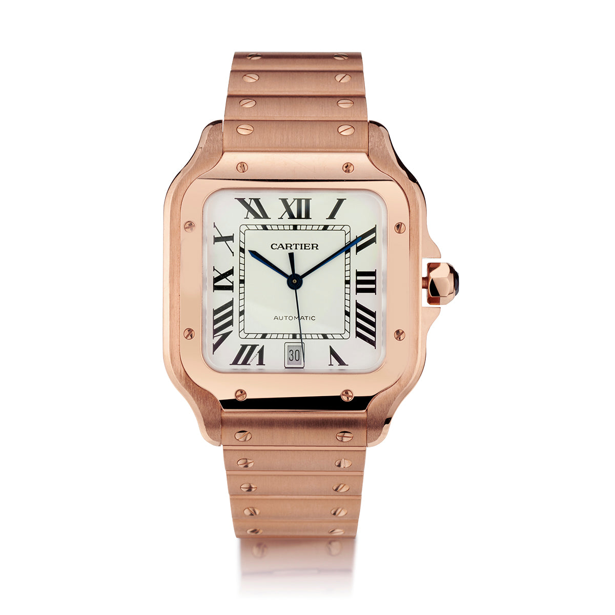 Cartier de Santos Large Model. 18k Rose Gold. Circa 2021. Ref