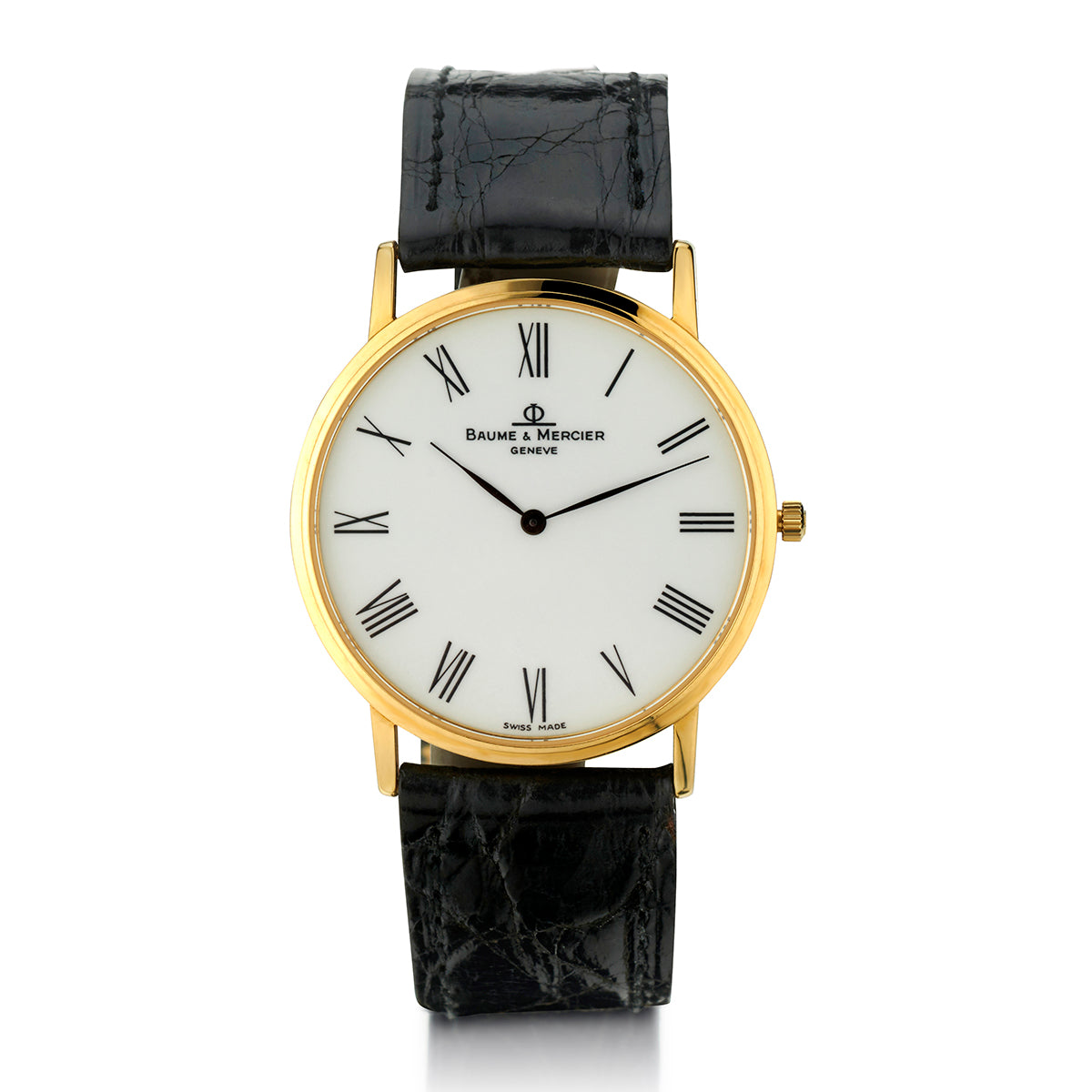 Baume & Mercier Unisex 18kt Ultra Slim Wristwatch. | Van Rijk