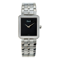 Piaget Protocole Mechanical in 18kt White Gold. Black Onyx Dial. Re:92154
