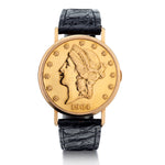 Mens Juvenia $20.00 Dollar US Coin Wristwatch. 35mm.