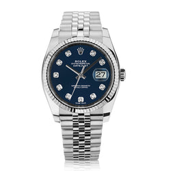 Rolex Datejust 36 in Stainless Steel. Blue Dial. Ref: 116234