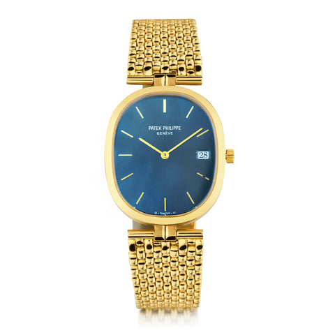 Patek Phillipe Blue Ellipse in 18kt Yellow Gold. Ref: 3920