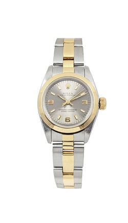 Ladies Two Tone Rolex Oyster Perpetual 26mm. Ref:67183.Circa 1998