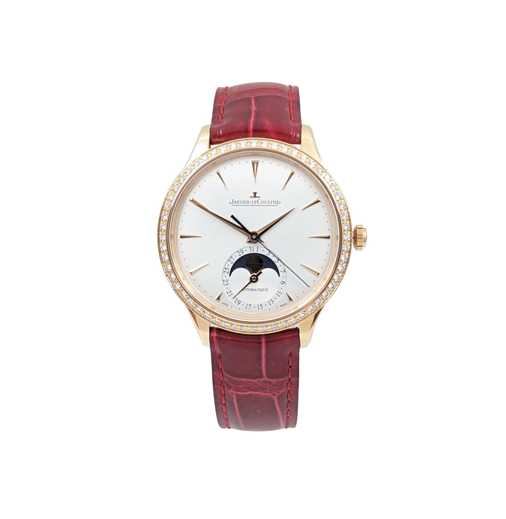 Jaeger Le Coultre Ultra Slim Moonphase in 18kt Rose Ref