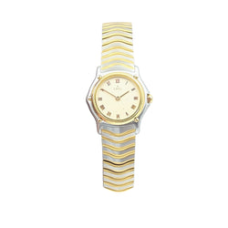 Ladies Ebel Classic Wave Wrist Watch.Steel and 18kt Yellow Gold. Ref:1911