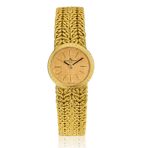 Ladies Baume & Mercier in 18kt Yellow Gold Elegant Dress Watch. Manual.