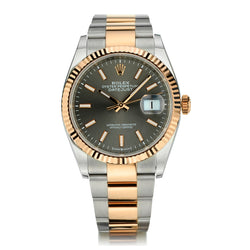 Rolex Datejust Steel and Everose. Slate Grey Dial. 36mm. Ref: 126231