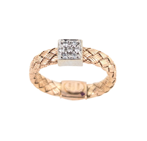 Robert Coin Primavera Diamond Ring. Made in Italy