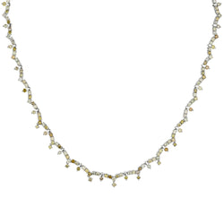 18kt White Gold Diamond "Tennis Necklace" 9.10ct Tw