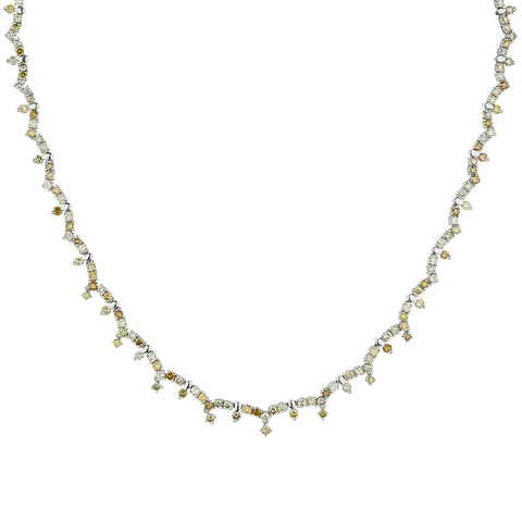 18kt White Gold Diamond "Tennis Necklace" 9.10ct Tw