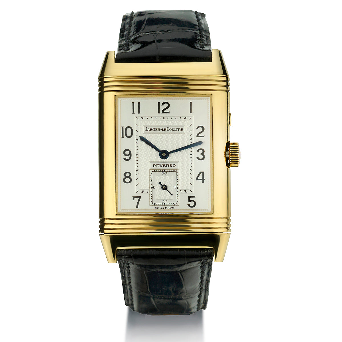 Jaeger leCoultre Grand Taille Duo Face in 18kt Yellow Gold. Ref
