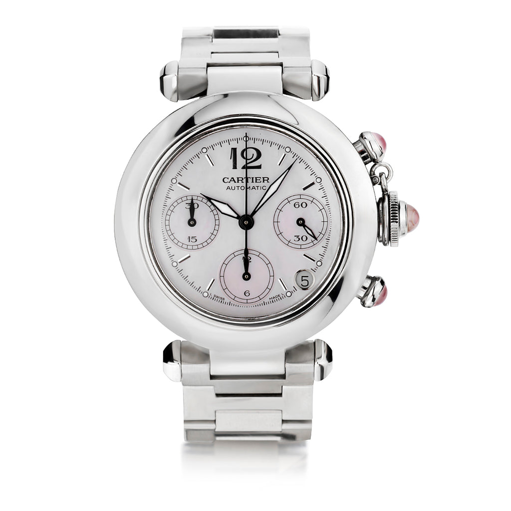Cartier de Pasha Chronograph in Stainless Ref: 2412 – Van Rijk