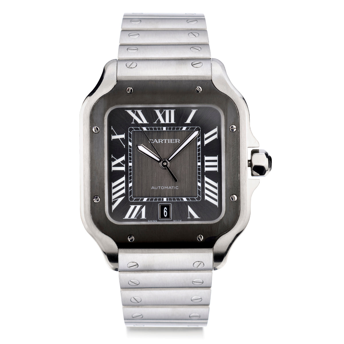 Cartier Santos Large in Stainless Steel. Ref: 4072 | Van Rijk Estate ...