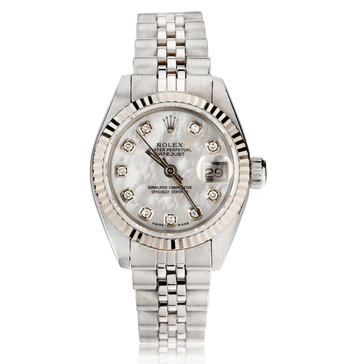 Rolex Ladies Stainless Steel Datejust MOP Dial Wristwatch. Ref: 6917