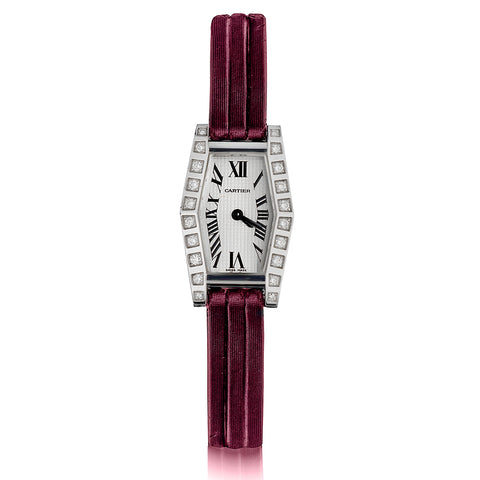Ladies Cartier 18kt White Gold Lanieres Wristwatch.