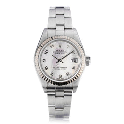 Rolex Oyster Perpetual Datejust Ladies S/S MOP Dial Watch. Ref: 79174