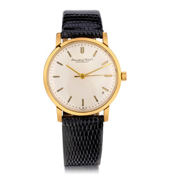 Unisex IWC Vintage Dress Watch in 18kt Yellow Gold. Case Size: 33mm