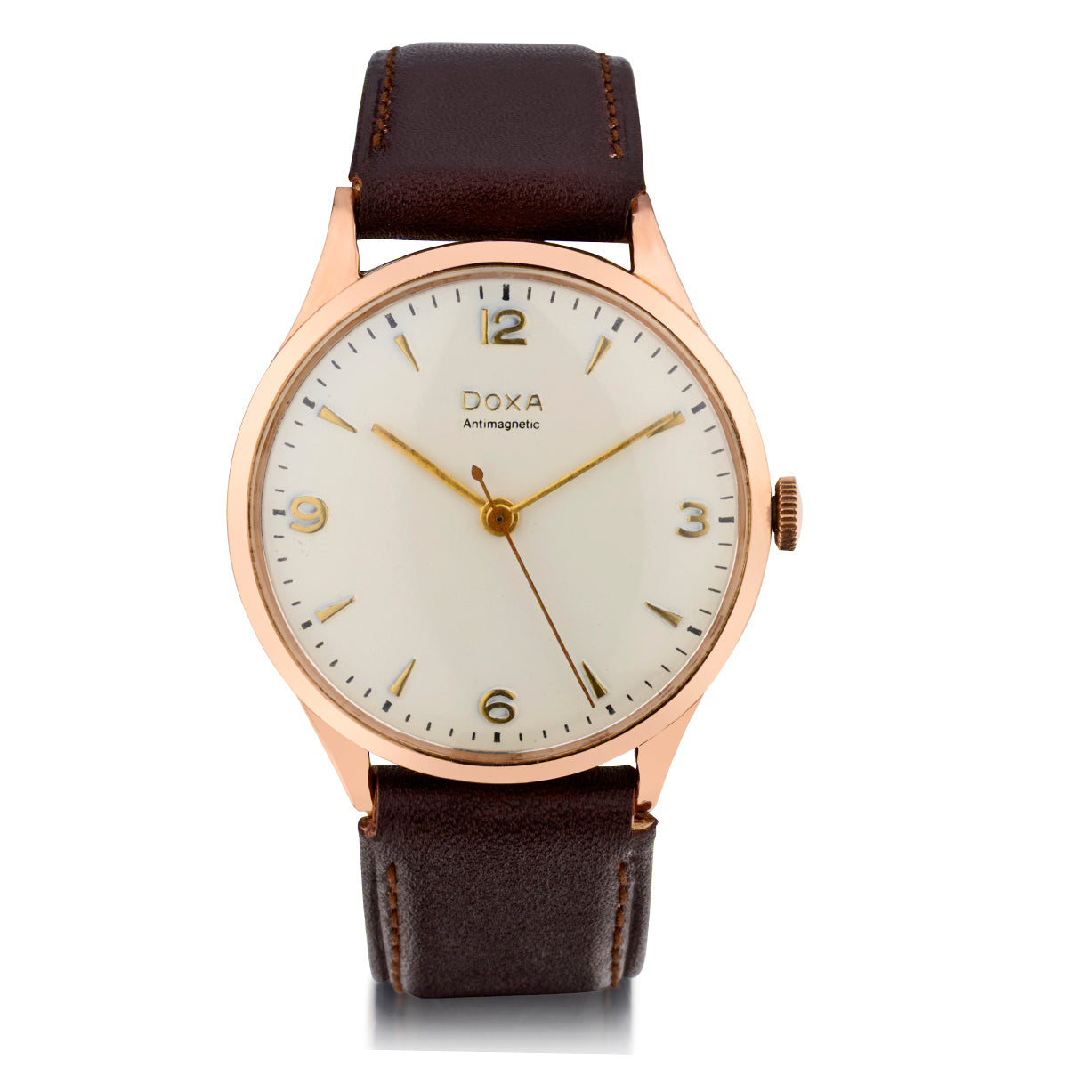 dress watch rose gold Vintage 14kt Doxa Slim Classic Watch. Circa 1940 grayscale coloring books for adults Type DRESSES for details Size:36