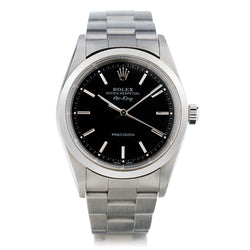 Rolex Stainless Steel OP Air King Precision with Black Dial. Ref: 14000M